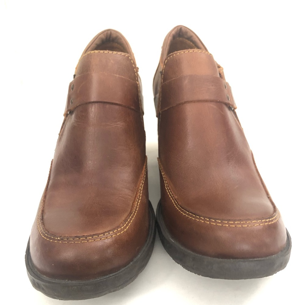 BORN l Sz 9.5 l Brown British Tan Leather Shoeties - Picture 6 of 14